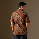 Pawana - Mandalas Premium Men’s Short Sleeve Batik Shirt - Mandalas