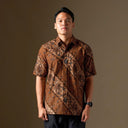 Pawana - Mandalas Premium Men’s Short Sleeve Batik Shirt - Mandalas
