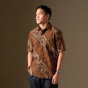 Pawana - Mandalas Premium Men’s Short Sleeve Batik Shirt - Mandalas