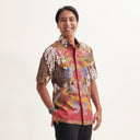 Pradiba - Mandalas Kemeja Batik Pria Premium Lengan Pendek - Mandalas