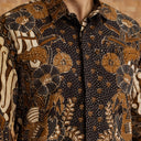 Pradipta - Mandalas Premium Men's Long Sleeve Batik Shirt - Mandalas