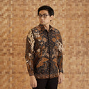 Pradipta - Mandalas Premium Men's Long Sleeve Batik Shirt - Mandalas