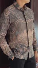 Gravarel - Mandalas Kemeja Batik Pria Premium Lengan Panjang