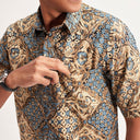 Purnaru - Mandalas Kemeja Batik Pria Premium Lengan Pendek - Mandalas