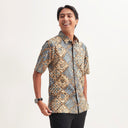 Purnaru - Mandalas Kemeja Batik Pria Premium Lengan Pendek - Mandalas