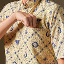 Purnatih - Mandalas Premium Men’s Short Sleeve Batik Shirt - Mandalas