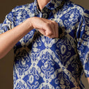 Purnazur - Mandalas Premium Men’s Short Sleeve Batik Shirt - Mandalas