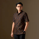 Purtanah - Mandalas Premium Men’s Short Sleeve Batik Shirt - Mandalas