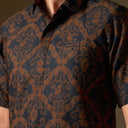 Purtanah - Mandalas Premium Men’s Short Sleeve Batik Shirt - Mandalas
