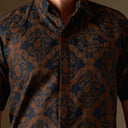 Purtanah - Mandalas Premium Men’s Short Sleeve Batik Shirt - Mandalas