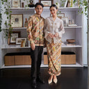 Raespati - Mandalas Set Sarimbit Couple Kemeja Lengan Panjang dan Rok Batik Premium - Mandalas