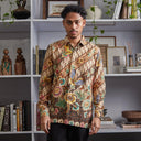 Raespati - Mandalas Set Sarimbit Couple Kemeja Lengan Panjang dan Rok Batik Premium - Mandalas
