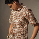 Rakapu - Mandalas Kemeja Batik Pria Premium Lengan Pendek - Mandalas