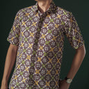 Rakawu - Mandalas Kemeja Batik Pria Premium Lengan Pendek - Mandalas