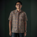 Rakawu - Mandalas Kemeja Batik Pria Premium Lengan Pendek - Mandalas