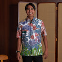 Rangfon - Mandalas Kemeja Batik Pria Premium Lengan Pendek - Mandalas