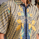 Raqua - Mandalas Kemeja Batik Pria Premium Lengan Pendek - Mandalas