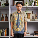 Raqua - Mandalas Kemeja Batik Pria Premium Lengan Pendek - Mandalas