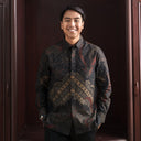 Renaka - Mandalas Set Sarimbit Couple Kemeja Lengan Panjang dan Rok Batik Premium - Mandalas