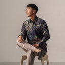 Roblujo - Mandalas Kemeja Batik Pria Premium Lengan Panjang - Mandalas