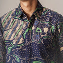 Roblujo - Mandalas Kemeja Batik Pria Premium Lengan Panjang - Mandalas