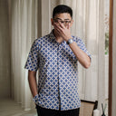 Rolivi - Mandalas Kemeja Batik Pria Premium Lengan Pendek - Mandalas