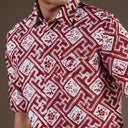 Romarum - Mandalas Kemeja Batik Pria Premium Lengan Pendek - Mandalas