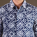 Romavi - Mandalas Kemeja Batik Pria Premium Lengan Pendek - Mandalas