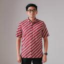 Ropara - Mandalas Premium Men's Short Sleeve Batik Shirt - Mandalas