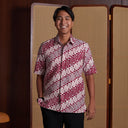 Rosso - Mandalas Kemeja Batik Pria Premium Lengan Pendek - Mandalas