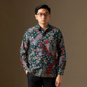 Rumi - Mandalas Premium Men’s Long Sleeve Batik Shirt - Mandalas