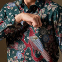 Rumi - Mandalas Premium Men’s Long Sleeve Batik Shirt - Mandalas