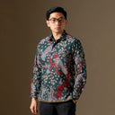 Rumi - Mandalas Premium Men’s Long Sleeve Batik Shirt - Mandalas