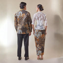 Sadewi - Mandalas Set Sarimbit Couple Kemeja Lengan Panjang dan Rok Batik Premium - Mandalas