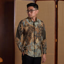Sadewi - Mandalas Set Sarimbit Couple Kemeja Lengan Panjang dan Rok Batik Premium - Mandalas