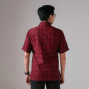 Sarasa - Mandalas Premium Men's Short Sleeve Batik Shirt - Mandalas