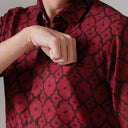 Sarasa - Mandalas Premium Men's Short Sleeve Batik Shirt - Mandalas