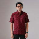 Sarasa - Mandalas Premium Men's Short Sleeve Batik Shirt - Mandalas
