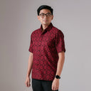 Sarasa - Mandalas Premium Men's Short Sleeve Batik Shirt - Mandalas