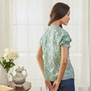 Sarina - Mandalas Baju Kerja Atasan Batik Blouse Wanita Modern - Mandalas