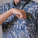 Sarivi - Mandalas Premium Men's Short Sleeve Batik Shirt - Mandalas