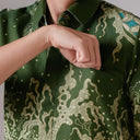 Sasmijo - Mandalas Premium Men's Short Sleeve Batik Shirt - Mandalas