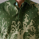 Sasmijo - Mandalas Premium Men's Short Sleeve Batik Shirt - Mandalas