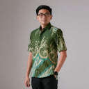 Sasmijo - Mandalas Premium Men's Short Sleeve Batik Shirt - Mandalas