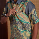 Sawajo - Mandalas Kemeja Batik Pria Premium Lengan Pendek - Mandalas