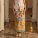 Sawitri Orange - Mandalas Rok Lilit Batik Premium Wanita - Mandalas