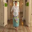 Sawitri Turquoise - Mandalas Rok Lilit Batik Premium Wanita - Mandalas