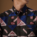 Seniman - Mandalas Kemeja Batik Pria Premium Lengan Pendek - Mandalas