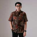 Seroja - Mandalas Premium Men's Short Sleeve Batik Shirt - Mandalas