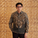 Sitiagung - Mandalas Premium Men's Long Sleeve Batik Shirt - Mandalas